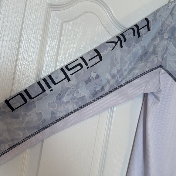 Huk Gray Long Sleeve Performance Tees - Picture 3 of 4